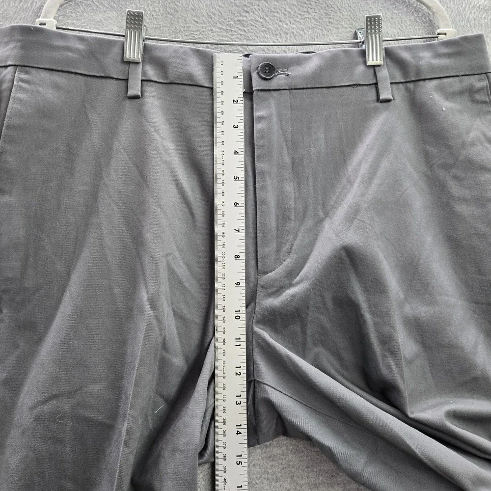 Dockers Men Pants 38X31 Gray Khakis Twill Button 31